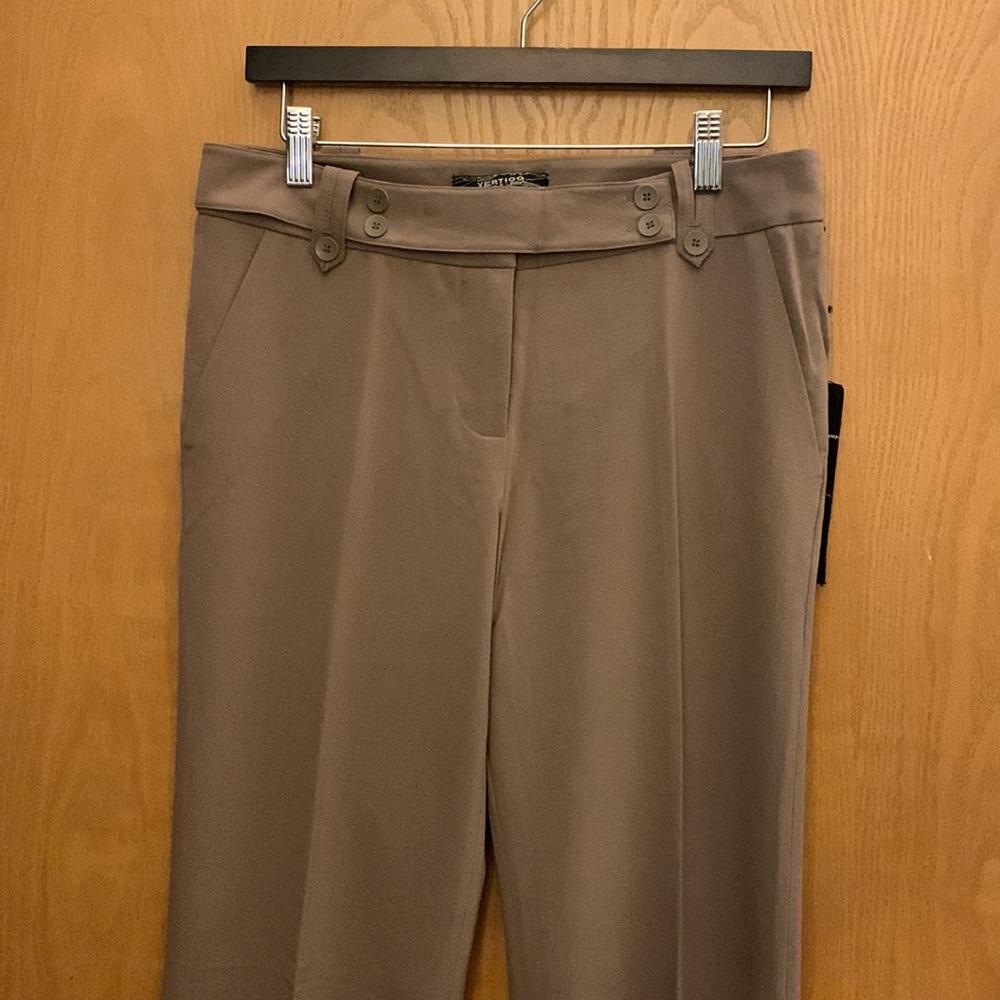 NWT Vertigo Paris Dress Pants, Bark Color-Sz. 4 - Picture 5 of 12